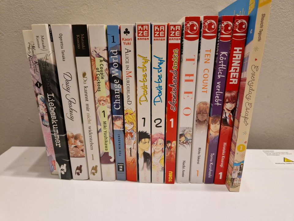 Manga Sammlung yaoi Boyslove bl Anime diverse Mangas verschiende in Würselen
