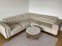 Chesterfield Ecksofa Beige Sehr Günstig Hamburg - Harburg Vorschau