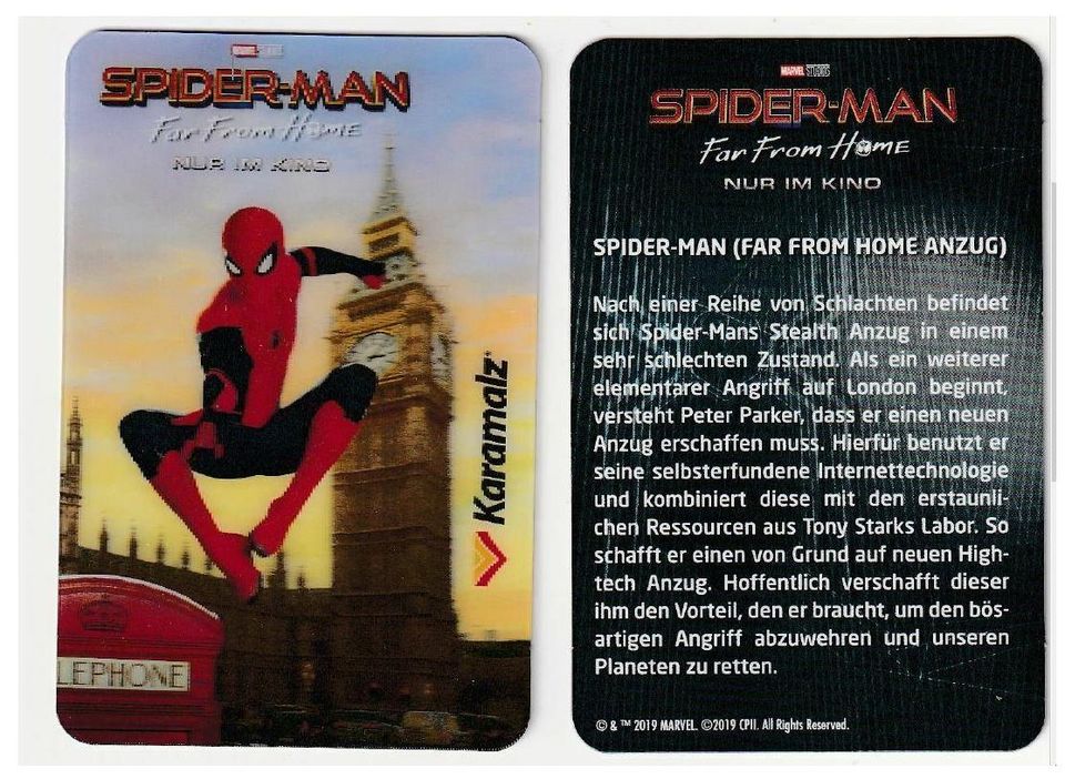 Marvel 3D-Karten-SET v. Spider-Man <Far From Home> und Zugaben; K in Magdeburg