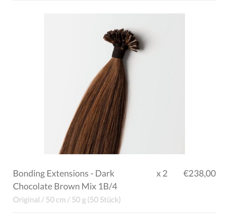 Bonding Extensions - Dark Chocolate Brown Mix 1B/4 100g 100 Stk. in Petershagen