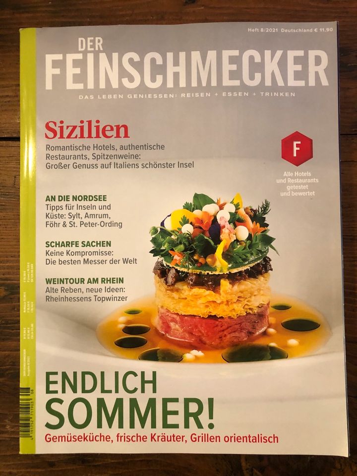 Der Feinschmecker Zeitschrift Jahr 2021 in Glonn