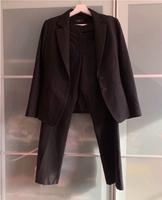 Damenanzug schwarz Hose 38 Blazer 36 H&M Set Sachsen - Dippoldiswalde Vorschau