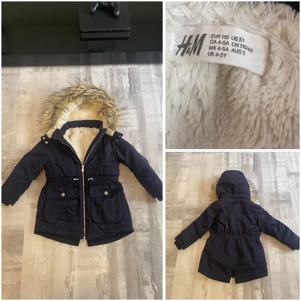 H&M Mädchen Prak Winterjacke Gr. 110 in Gladbeck