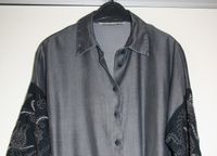 Zara Bluse toll bestickt Gr. M anthrazit glänzend + schwarz Bayern - Neu Ulm Vorschau