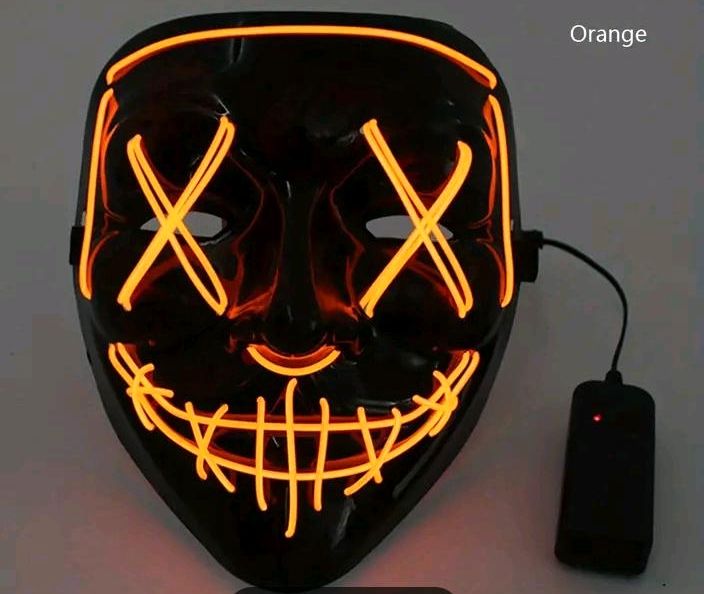 Halloween Neon Maske in Gelsenkirchen