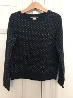 H&M Sweatshirt Pullover Gr. 122/128 dunkelblau weiße Punkte Berlin - Mitte Vorschau