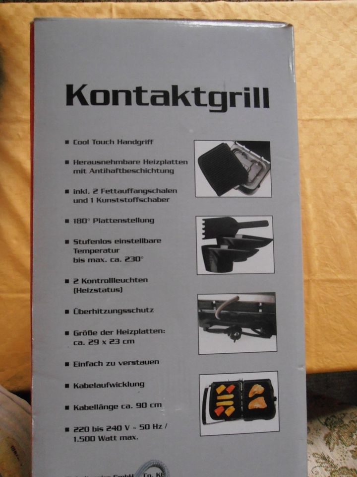 Kontaktgrill Quigg Grill Elektrogrill neu OVP in Dresden