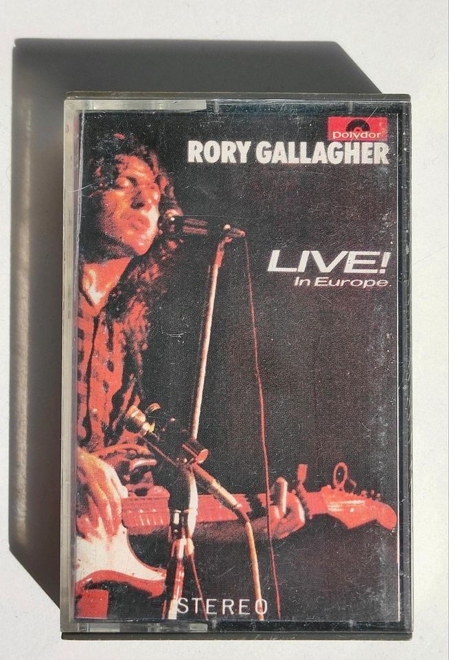 Kassette "Rory Gallagher - Live in Europe" in Tübingen