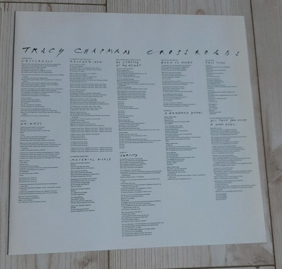 Tracy Chapman Vinyl 1991 " Crossroads " Schallplatte LP Pop Musik in Braunschweig