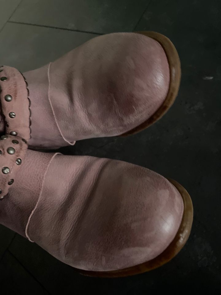 A.S 98 Airstep Damen Leder Boots Stiefelette gr. 37 rosa in Alsdorf