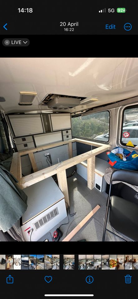 Bett für Mercedes Sprinter Lattenrost Matratze Vanlife Camper Van in Norderstedt