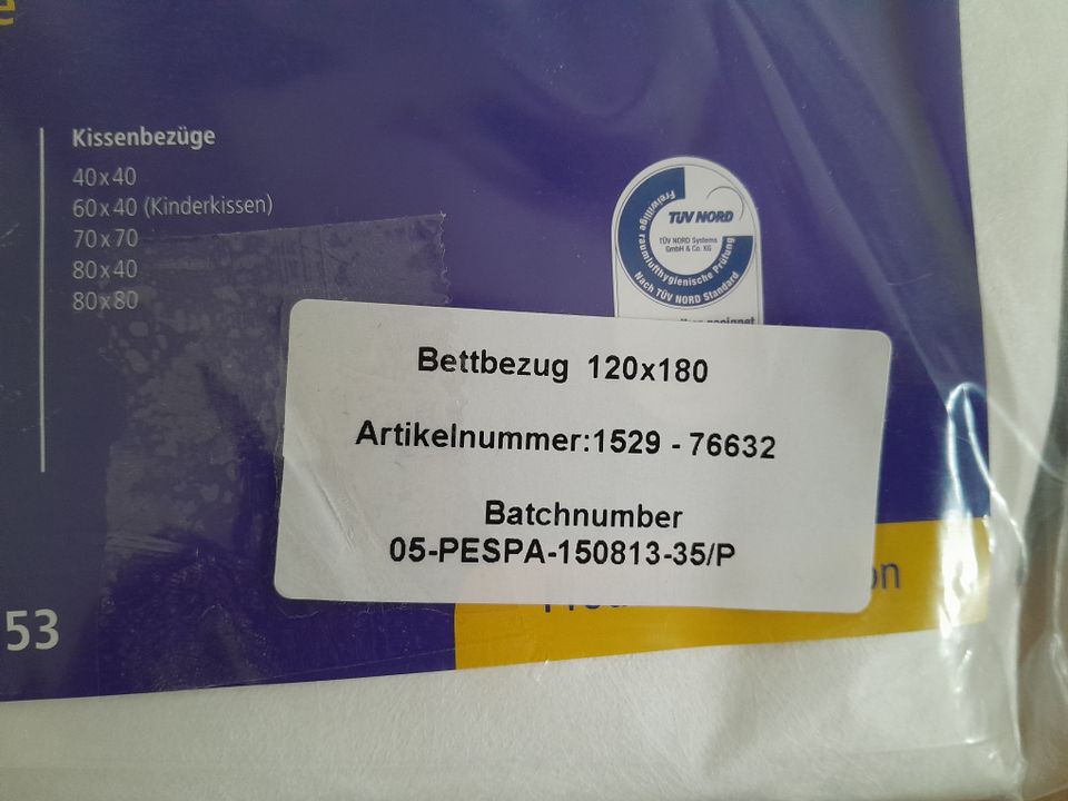 Bettwäsche, Allergika-Zwischenbezug für Bettwäsche 3tlg. in Auerbach (Vogtland)