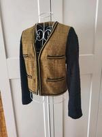 Mango Damen Bläser Oberteil Jacke Gr. M 38 Schwarz Khaki Gold Baden-Württemberg - Ditzingen Vorschau