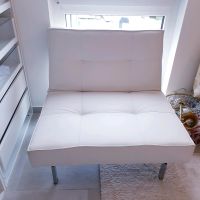 Sessel Sofa Couch Weiss Leder Hocker  zara ikea westwing maison Baden-Württemberg - Dußlingen Vorschau