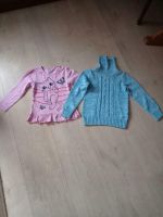 Pullover Set , Größe 110/116 (blau ist neu) mit Glitzerapplikatio Sachsen - Weißkeißel Vorschau