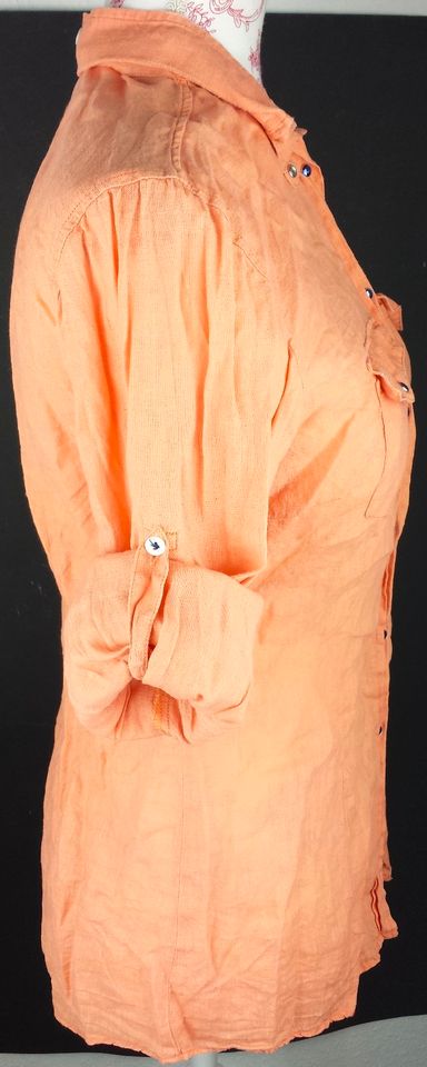 Langarm-Bluse Gr-öße 38 40 orange Damen-Kleidung Ärmel kurz lang in Elze