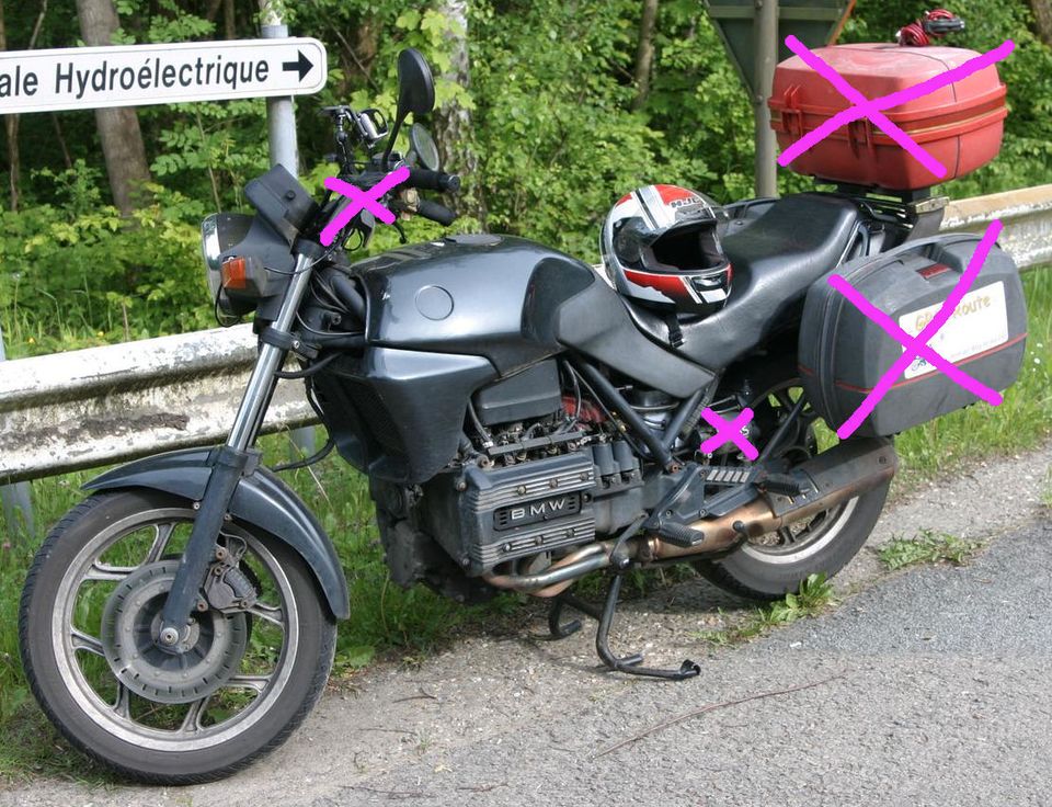 Motorrad BMW K75 in Teilen in Aachen