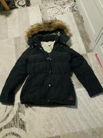 Jacke Winterjacke mit Kapuze Gr 36 dunkelgrau top Brandenburg - Cottbus Vorschau
