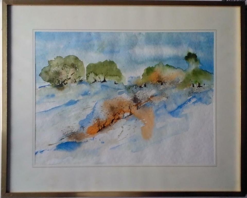 Aquarell "Bäume" von Hans Richartz, Solingen, ca. 40 x 30 cm in Solingen