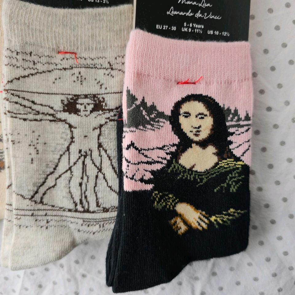 MuseArta Kunst Kindersocken 3er Set Da Vinci / Dürer / van Gogh in Frankfurt (Oder)