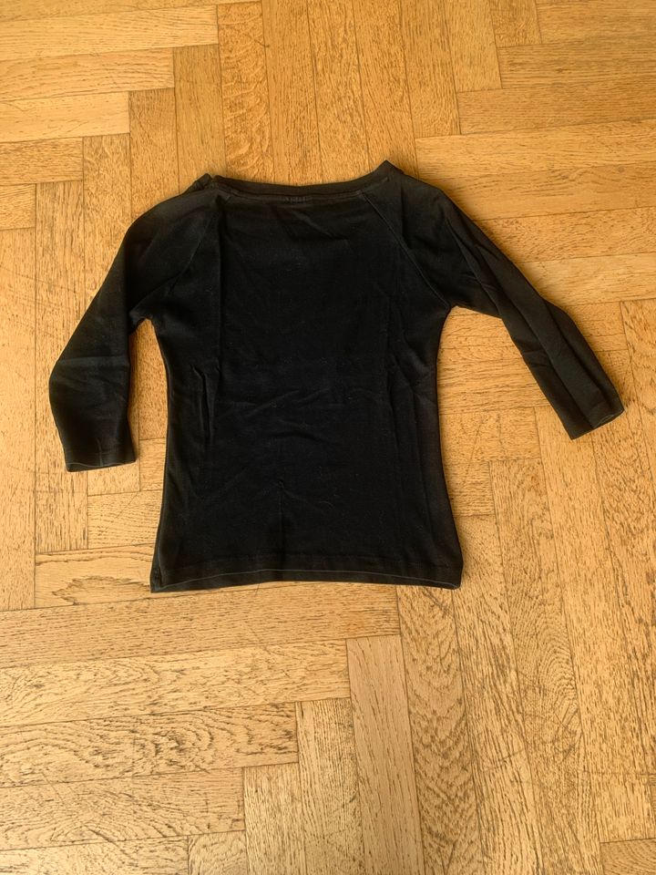 Langarmshirt  schwarz von Montego Gr S in Solingen