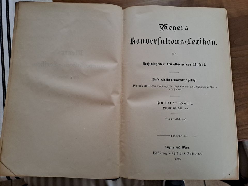 Meyers Konversations-Lexikon, 5. Auflage, 17 Bände, 1895 in Gaggenau