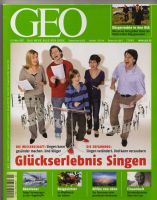 GEO Magazin März 2007 - Glückserlebnis Singen - Hamburg - Bergedorf Vorschau