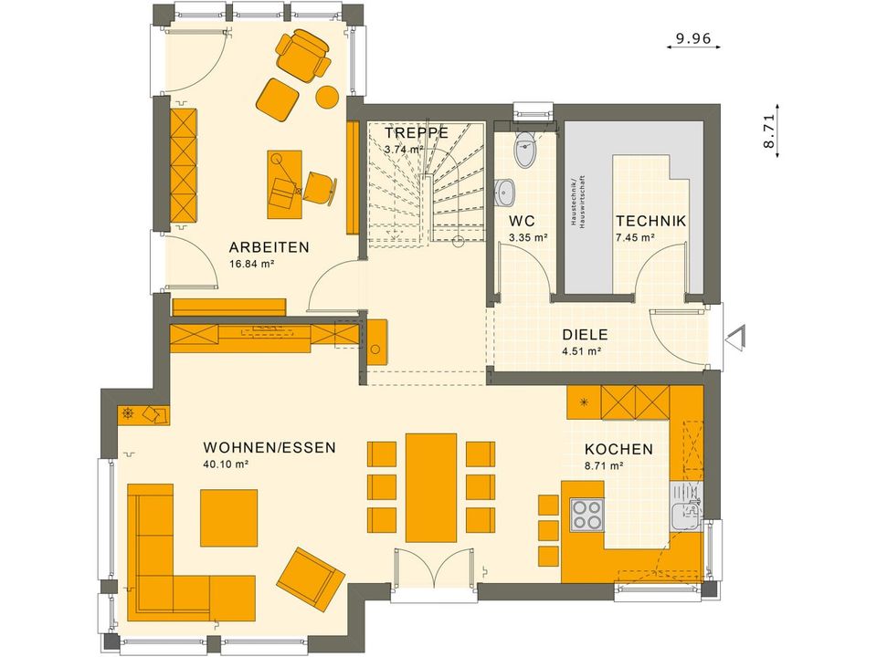 Effizientes Ausbauhaus, 2 Kinderzimmer, Küche, Homeoffice, inklusive Baugrundstück in Bernburg (Saale)