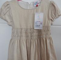 NEU Mädchen Kleid Gr. 116 Gold Beige Glitzer festlich Ernsting´s Niedersachsen - Aschendorf Stadt Papenburg Vorschau