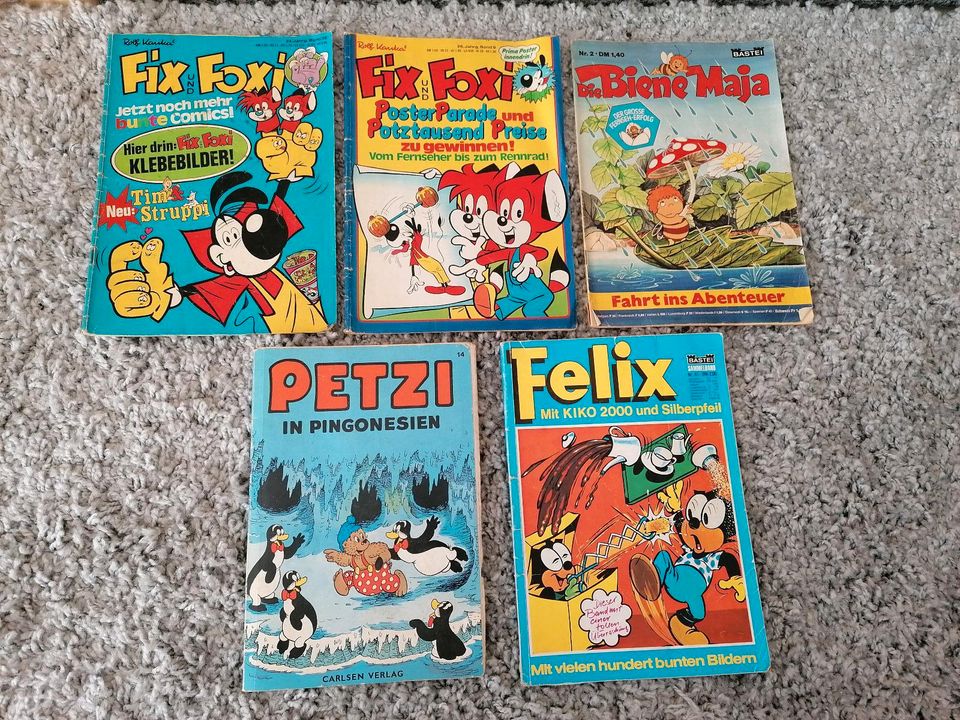 5x COMICS FIX&FOXI BIENE MAYA PETZI FELIX in Aindling