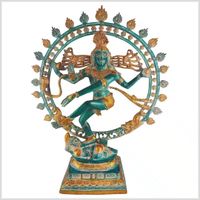 Shiva Nataraja 83cm Messing türkisgold 23kg Hamburg-Mitte - Hamburg Borgfelde Vorschau