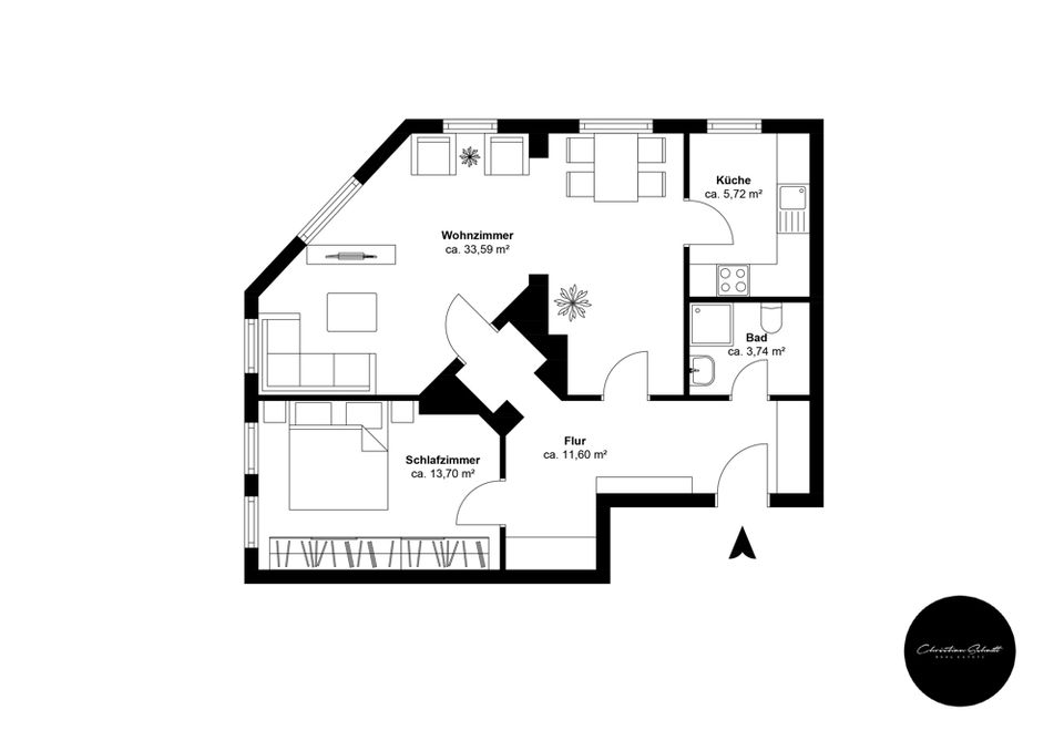 großzügige 2-Raum-Wohnung im beliebten Leipzig - Gohlis in Leipzig