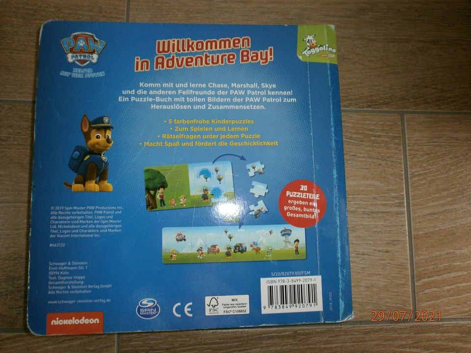 Puzzle-Buch von Paw Patrol in Rerik