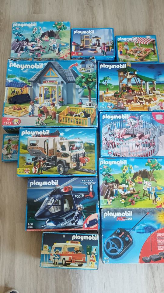 Playmobil Konvolut, Safari,Zirkus,Polizei  etc.(12 tlg.) in Kattendorf