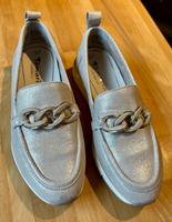 TAMARIS glitzernde Leder Slipper Schuhe Damen wie NEU 37 Bayern - Kelheim Vorschau