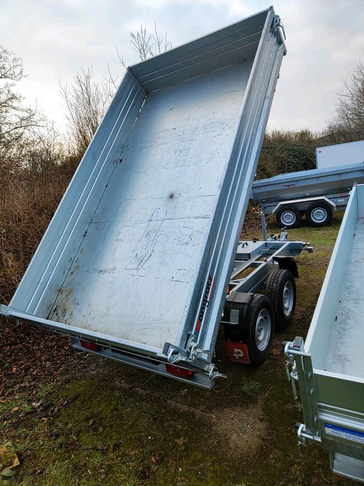 Anhänger Pongratz 3 SKS 3100 Dreiseitenkipper E Pumpe 3500 kg in Dülmen