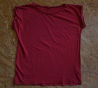 rotes Shirt / Top mit Krempelärmel Berlin - Hellersdorf Vorschau