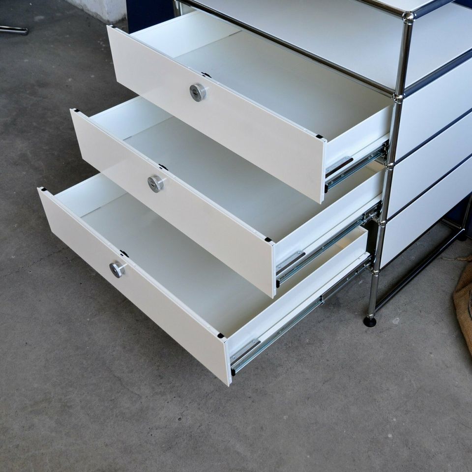USM Haller Kommode weiß gebrauchte Designermöbel Board in