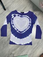 Shirt Batik von Hallhuber Gr. S lila Strass Herz Niedersachsen - Seevetal Vorschau
