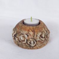 Keramik Teelichthalter braun Vintage Rosen Mecklenburg-Strelitz - Landkreis - Burg Stargard Vorschau