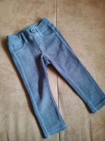 Benetton Cord Kord Samt Jeggings Leggings blau  80 Hessen - Rimbach Vorschau