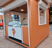 ► NEU - VERKAUFSCONTAINER ◄ Vielseitig einsetzbar als Kiosk Verkaufsstand Eisdiele Ice Cream Verkaufshäuschen - Inklusive Verkaufsschild für maximale Sichtbarkeit - Rollläden für Sicherheit & Schutz Bayern - Brunnen Vorschau