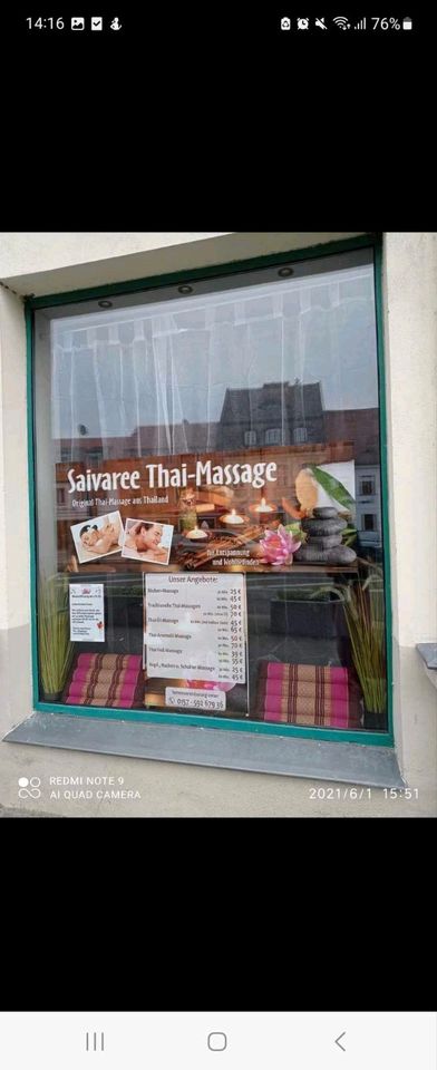 Thai massage sofost abgegeben. in Peitz