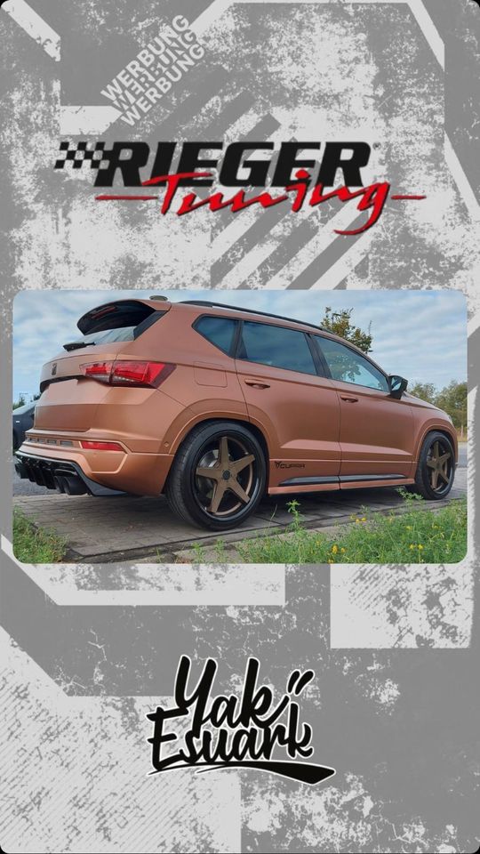 Rieger Tuning - CUPRA Ateca 5FP Heckeinsatz Diffusor mit AHK YAK in Ludwigsfelde