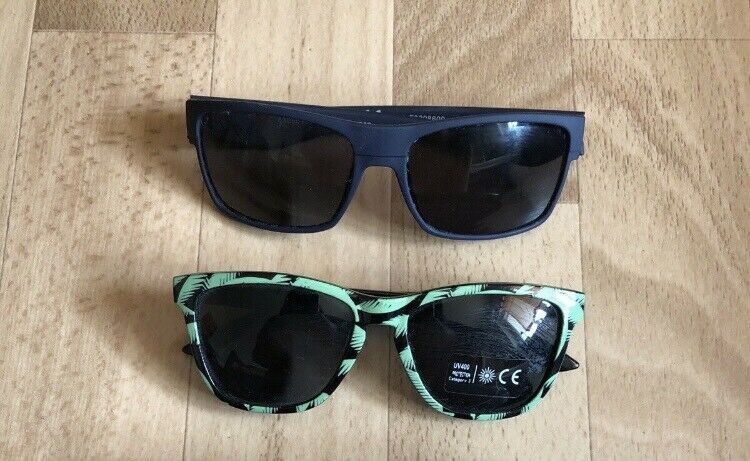 Sonnenbrillen dunkelblau und grün/schwarz von Bacardi in Erlenbach am Main 