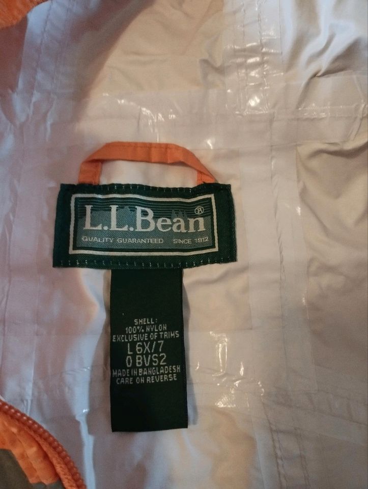 Regenjacke L.L. Bean orange Gr. 128 (L 6x/7) in Ingelheim am Rhein