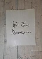 IKEA Bild, "we move mountains", 40 x 50 cm, mit original Verp. Niedersachsen - Melle Vorschau