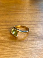 Ausgefallener 750 18 Karat Gelbgold-Ring mit großem Peridot Hessen - Büdingen Vorschau