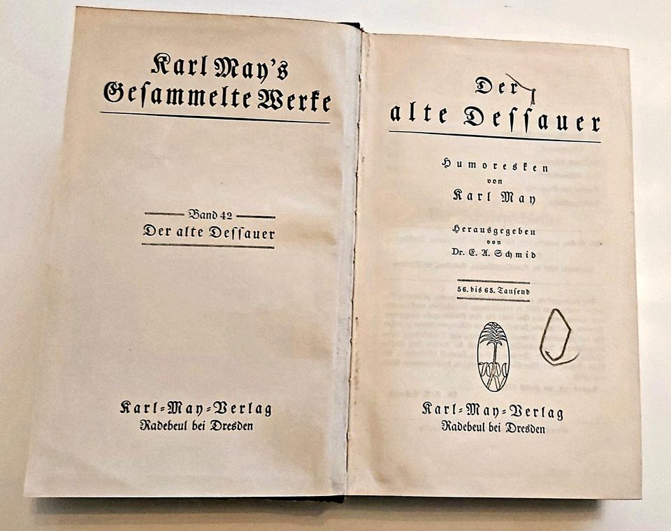 ☆☆ NEUER PREIS ☆☆ KARL MAY BUCH-BAND 42-DER ALTE DESSAUER in Düsseldorf