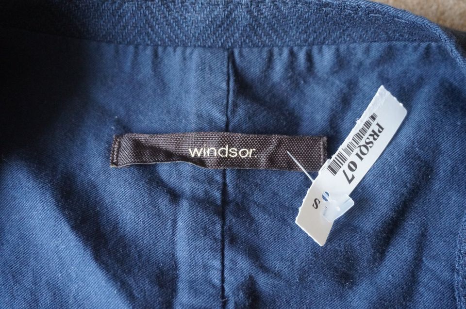 Windsor 52 L M Voglio-D edle Leinen Weste Navy Sakko 1A-Zustand in Ludwigshafen